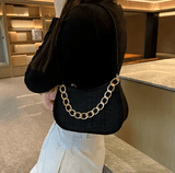 Women’s Retro Fashion Chain Underarm Bag – Spring Casual Crossbody Shoulder Bag, Soft & Trendy Design