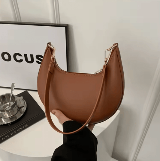New 2025 Women’s Underarm Bag – Simple Pure Color Single Shoulder Crossbody, Versatile Quality Student Bag
