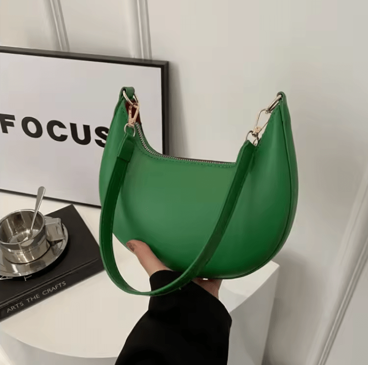 New 2025 Women’s Underarm Bag – Simple Pure Color Single Shoulder Crossbody, Versatile Quality Student Bag