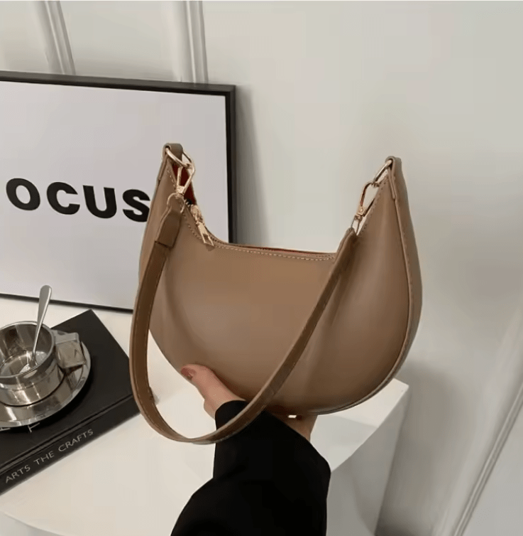 New 2025 Women’s Underarm Bag – Simple Pure Color Single Shoulder Crossbody, Versatile Quality Student Bag