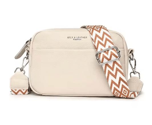 Women’s Trendy Minimalist Crossbody Bag – Top Layer Cowhide Leather, Small Square Single Shoulder Bag