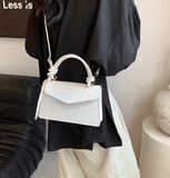 Women’s Spring Summer Handbag – Lychee Pattern Pure Color Shoulder & Crossbody Bag, Fashionable Versatile Design
