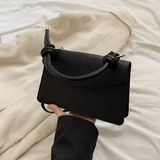 Women’s Spring Summer Handbag – Lychee Pattern Pure Color Shoulder & Crossbody Bag, Fashionable Versatile Design