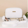 Women’s Minimalist Mini Quilted Crossbody Bag – Trendy PU Shoulder Bag, Casual Handbag & Mobile Phone Wallet