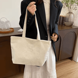 Women’s Trendy Commuter Large-Capacity Shoulder Bag – Casual Chic Square Design with Single Strap & Zipper Closure, Polyester Lined