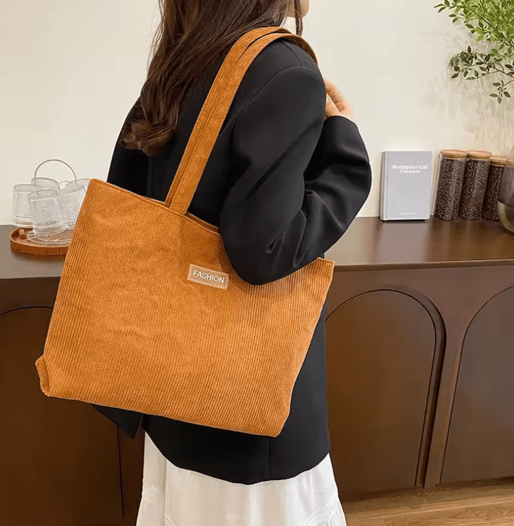 Women’s Trendy Commuter Large-Capacity Shoulder Bag – Casual Chic Square Design with Single Strap & Zipper Closure, Polyester Lined