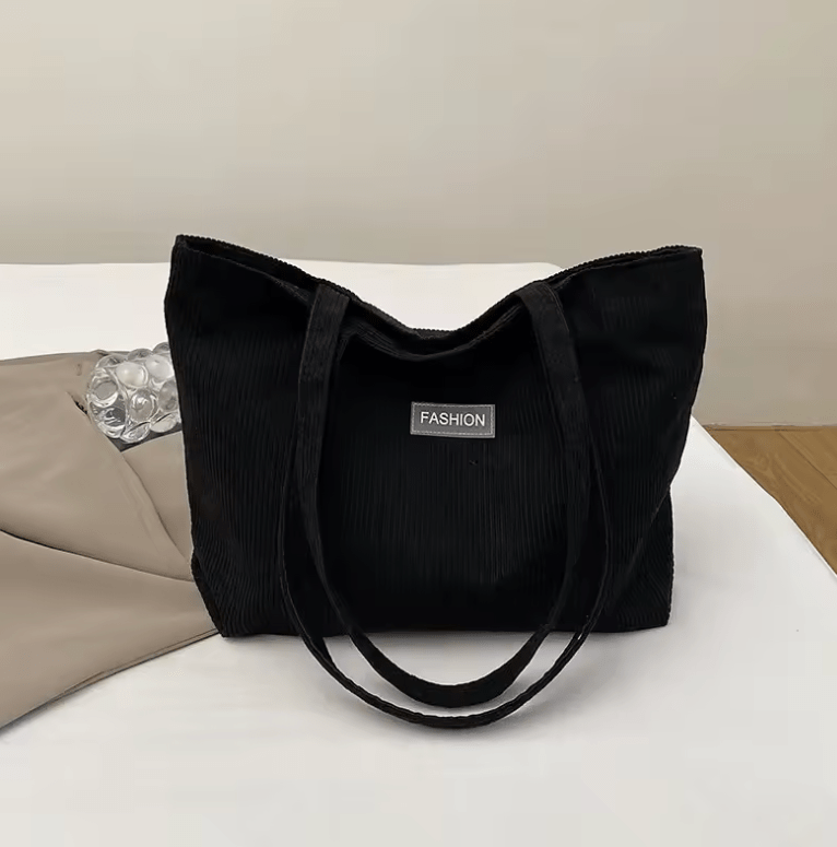 Women’s Trendy Commuter Large-Capacity Shoulder Bag – Casual Chic Square Design with Single Strap & Zipper Closure, Polyester Lined