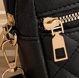 Women’s Fashion PU Crossbody Bag – Textured Large-Capacity Shoulder Bag with Zipper Design for Casual Daily Use