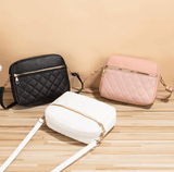 Women’s Fashion PU Crossbody Bag – Textured Large-Capacity Shoulder Bag with Zipper Design for Casual Daily Use