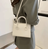 Women’s Minimalist Black Small Square Bag – All-Match Top Handle Purse, Classic Shoulder & Crossbody Handbag for Work