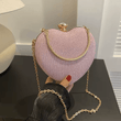 Women’s Luxury Heart-Shaped Shoulder Bag – Fashion Chain Strap Crossbody, Evening Purse for Wedding & Party