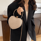 Women’s Luxury Heart-Shaped Shoulder Bag – Fashion Chain Strap Crossbody, Evening Purse for Wedding & Party
