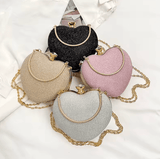Women’s Luxury Heart-Shaped Shoulder Bag – Fashion Chain Strap Crossbody, Evening Purse for Wedding & Party