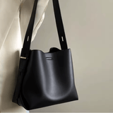 Women’s Small Niche Bucket Bag – Large-Capacity Daily Commuting Tote, Single Shoulder & Crossbody Design