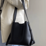 Women’s Small Niche Bucket Bag – Large-Capacity Daily Commuting Tote, Single Shoulder & Crossbody Design
