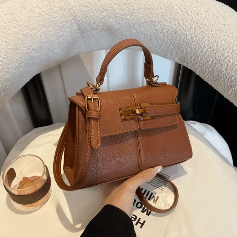 Women’s Trendy Designer Kelly Bag 2025 – New Trapezoidal Fashion Handbag, Small Shoulder & Crossbody with Phone Pocket, Polyester Lining