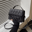 Women’s Diamond Chain Handbag – Retro Embossed Small Square Shoulder & Crossbody Bag