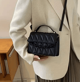 Women’s Diamond Chain Handbag – Retro Embossed Small Square Shoulder & Crossbody Bag