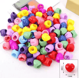 100Pcs Colorful Small Girls Hair Clips Cute Flower Star Hair Claws Styling Hair Braid Hairpins Kids Hair Accessories Headwear