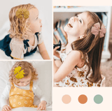 20pcs/set Sweet Random Candy Color Bow Hair Clip for Baby Girls Cute Ribbon Hairpin Kids Headwear Kids Hair Accessories Gifts