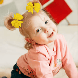 20pcs/set Sweet Random Candy Color Bow Hair Clip for Baby Girls Cute Ribbon Hairpin Kids Headwear Kids Hair Accessories Gifts