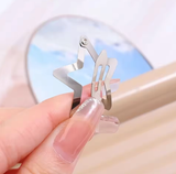 50/100pcs Y2K Silver Star Hair Clips for Girls Metal Snap Clip Hairpins Barrettes Hair Grip Jewel Hair Accessories