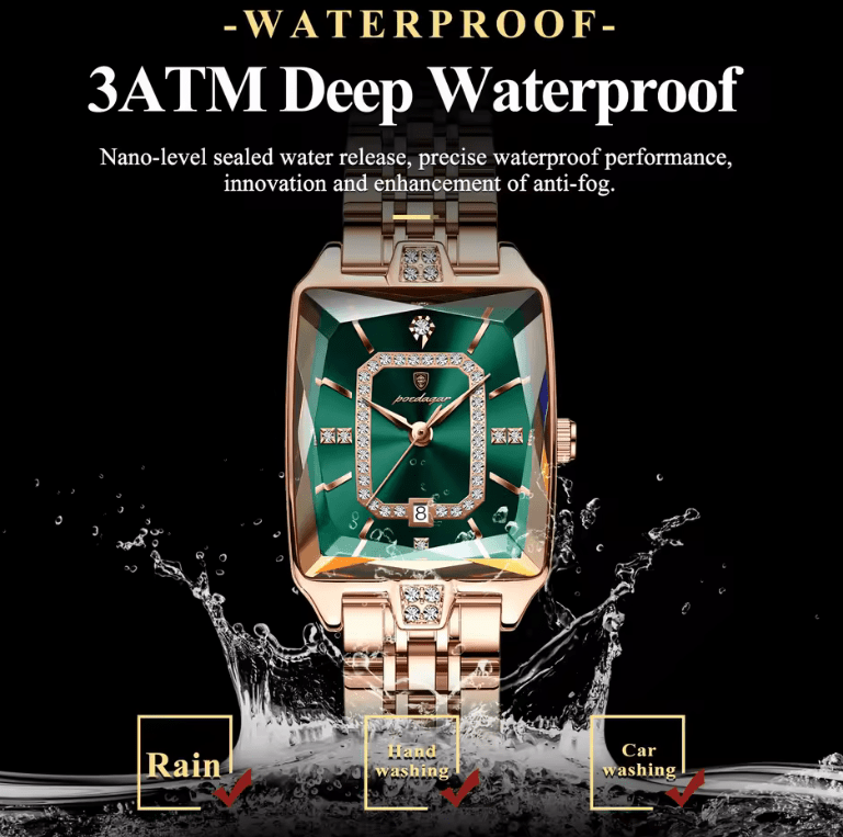 POEDAGAR Luxury Watch For Woman Waterproof Calendar High Quality Ladies Watch Stainless Steel Quartz Women's Watches Elegant+Box