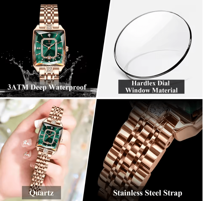 POEDAGAR Luxury Watch For Woman Waterproof Calendar High Quality Ladies Watch Stainless Steel Quartz Women's Watches Elegant+Box