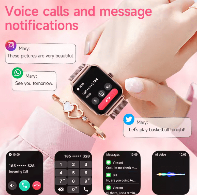 The latest smart watch in 2025, unisex, sports smart watch, supports wireless calls, sports fitness, Android iOS mobile phones