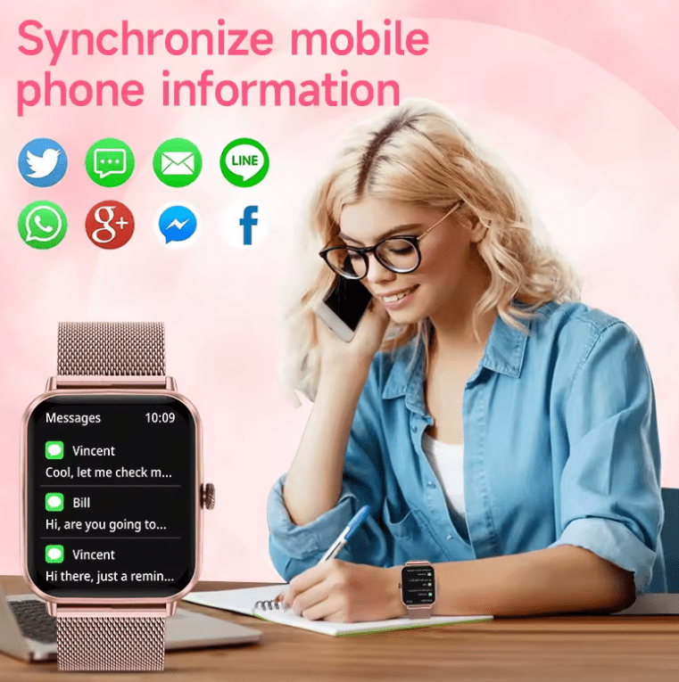 The latest smart watch in 2025, unisex, sports smart watch, supports wireless calls, sports fitness, Android iOS mobile phones