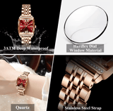 POEDAGAR Diamond Luxury Watch For Woman High Quality Waterproof Date Ladies Quartz Watch Stainless Steel Women Watches Reloj+Box