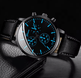 Men's Business Quartz Watch Set with Bracelet & Necklace