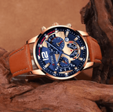 Men’s 2-Piece Calendar Watch Set – Business Casual Brown