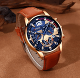 Men’s 2-Piece Calendar Watch Set – Business Casual Brown