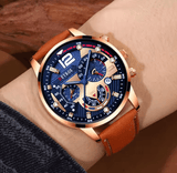 Men’s 2-Piece Calendar Watch Set – Business Casual Brown