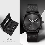 Tomi Men's Watch & Pen Gift Set - Business Quartz Calendar