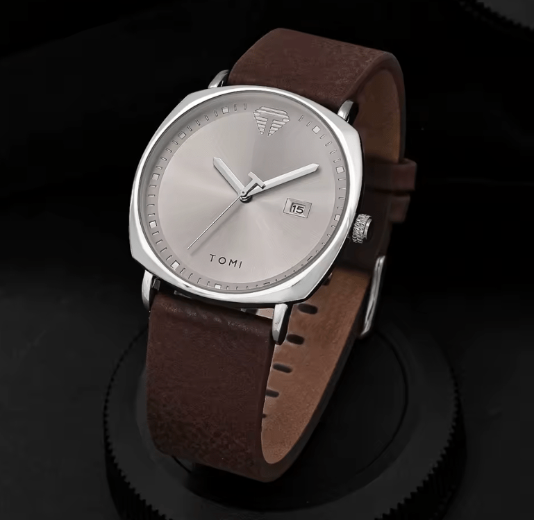 Tomi Men's Watch & Pen Gift Set - Business Quartz Calendar
