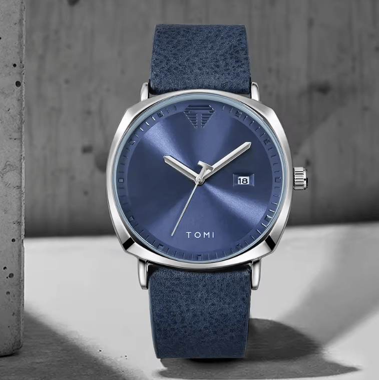 Tomi Men's Watch & Pen Gift Set - Business Quartz Calendar