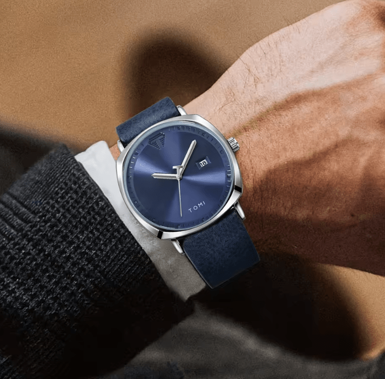 Tomi Men's Watch & Pen Gift Set - Business Quartz Calendar