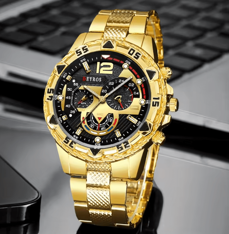 2-piece Men's Business Quartz Watch Set | Analog Casual