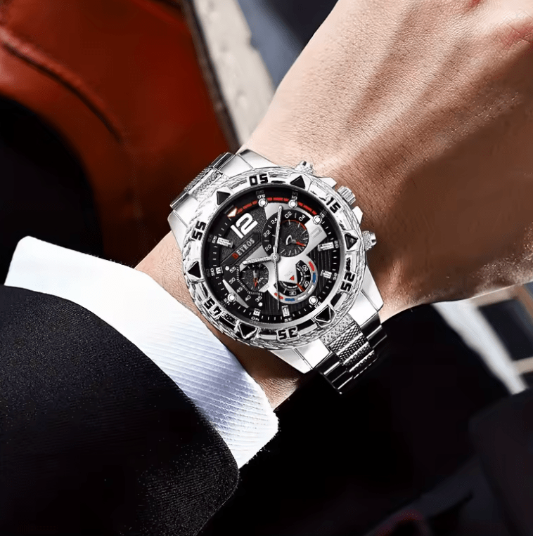 2-piece Men's Business Quartz Watch Set | Analog Casual
