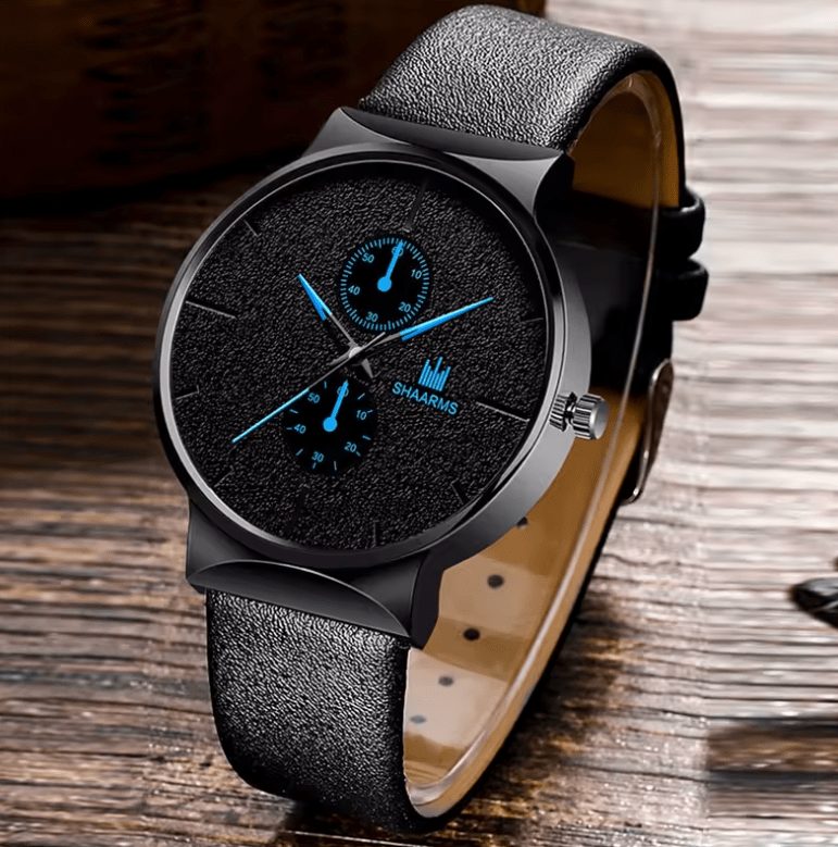 Men's 2-Piece Quartz Watch Set - Business & Casual