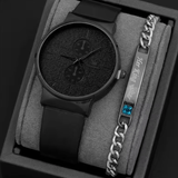 Men's 2-Piece Quartz Watch Set - Business & Casual