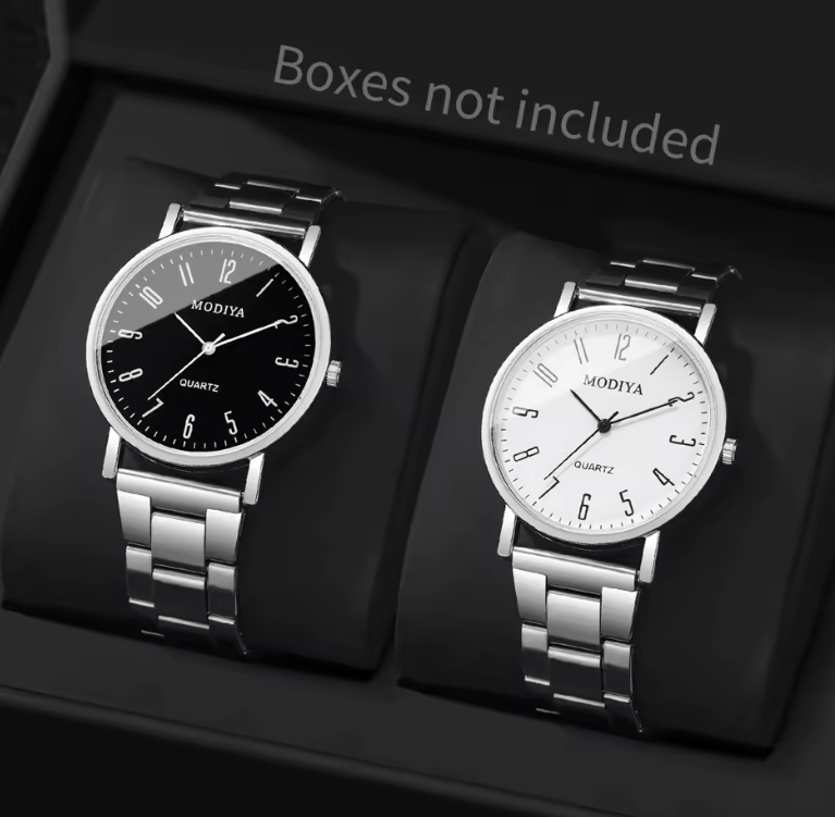 2-Piece Men's Business Analog Quartz Watch Set