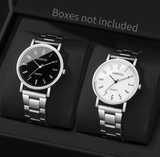 2-Piece Men's Business Analog Quartz Watch Set
