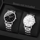 2-Piece Men's Business Analog Quartz Watch Set