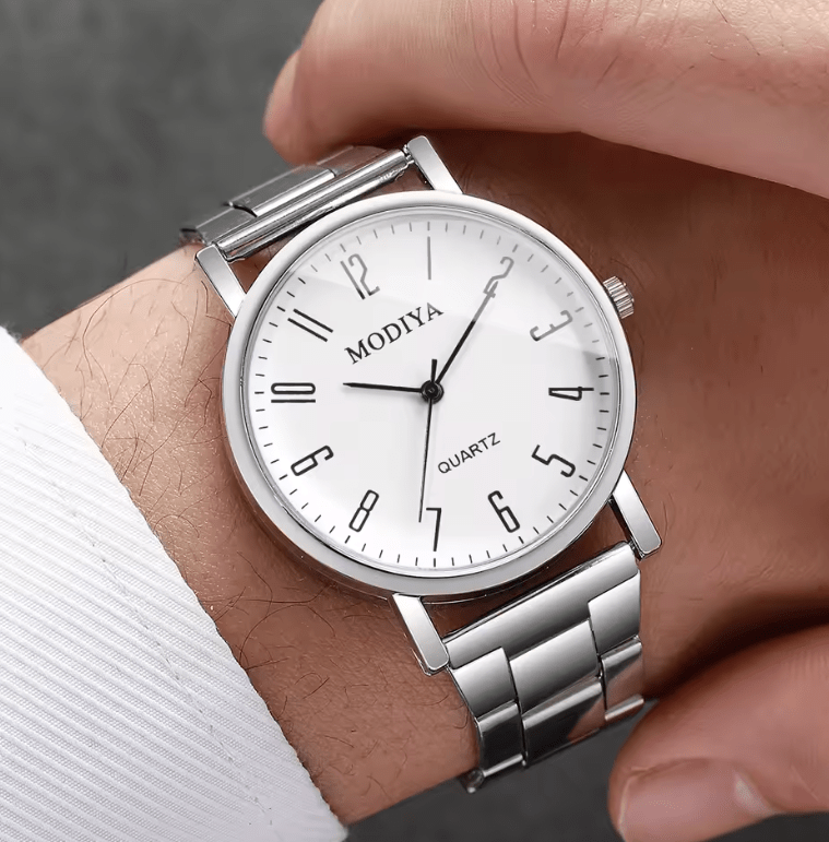 2-Piece Men's Business Analog Quartz Watch Set