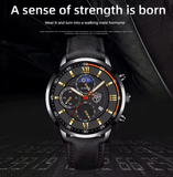 Men's 2‑Piece Quartz Watch Set – Business & Casual, Luminous