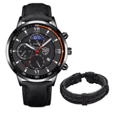 Men's 2‑Piece Quartz Watch Set – Business & Casual, Luminous