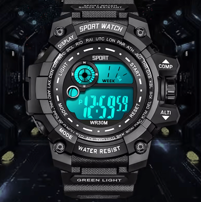 Men's LED Digital Sport Watch Luminous Waterproof